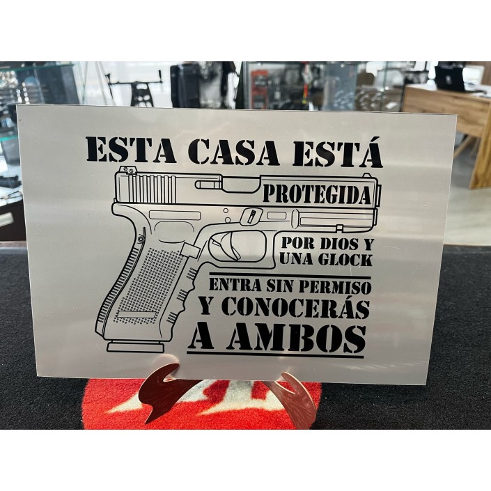 PLACA GLOCK HOGAR