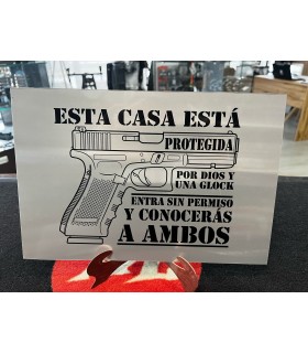PLACA GLOCK HOGAR